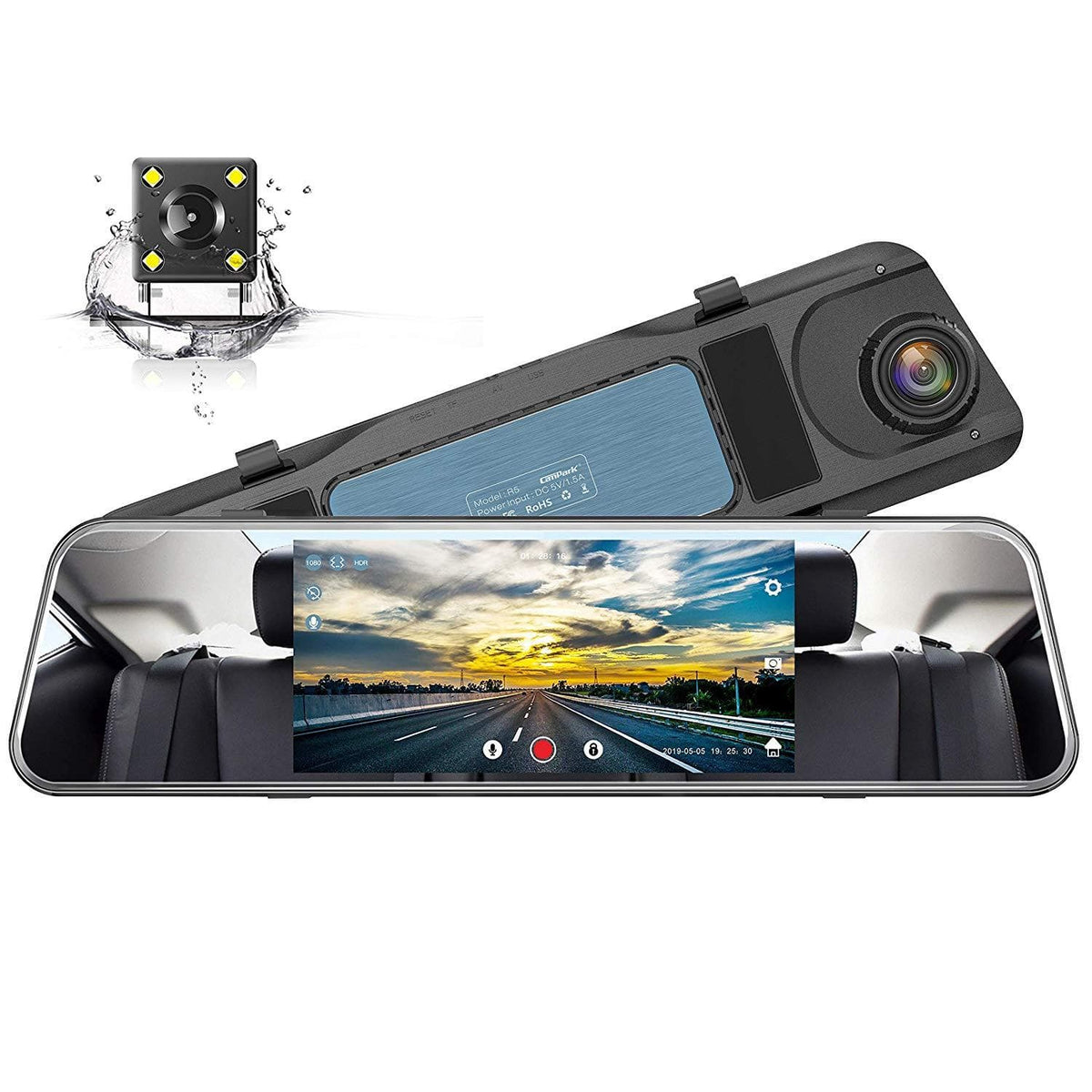 Campark R5 1080p Rear View Mirror Dash Cam  Best Dash Cam for 2022 –  Campark - Focus on Cameras