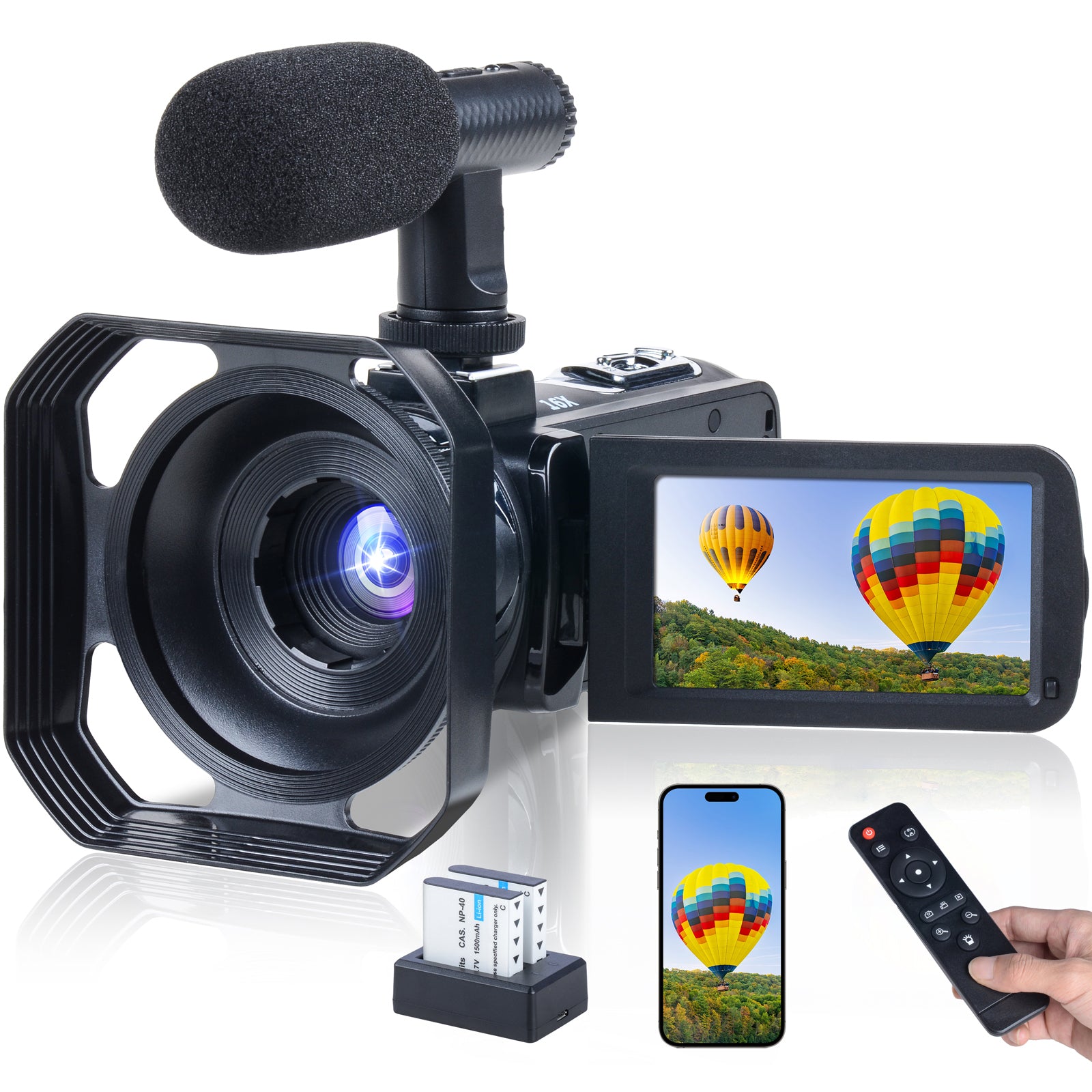 4K Wifi Camcorder Video Camera Campark – Campark Focus on Cameras