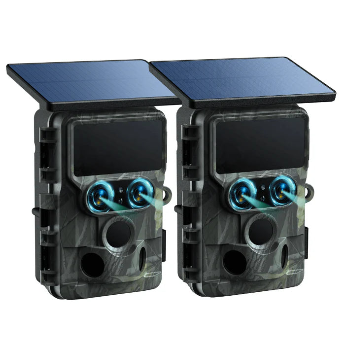 Campark TC22 4K Trail Camera WiFi Dual Lens Solar Integrated Game Camera with Starlight Night Vision