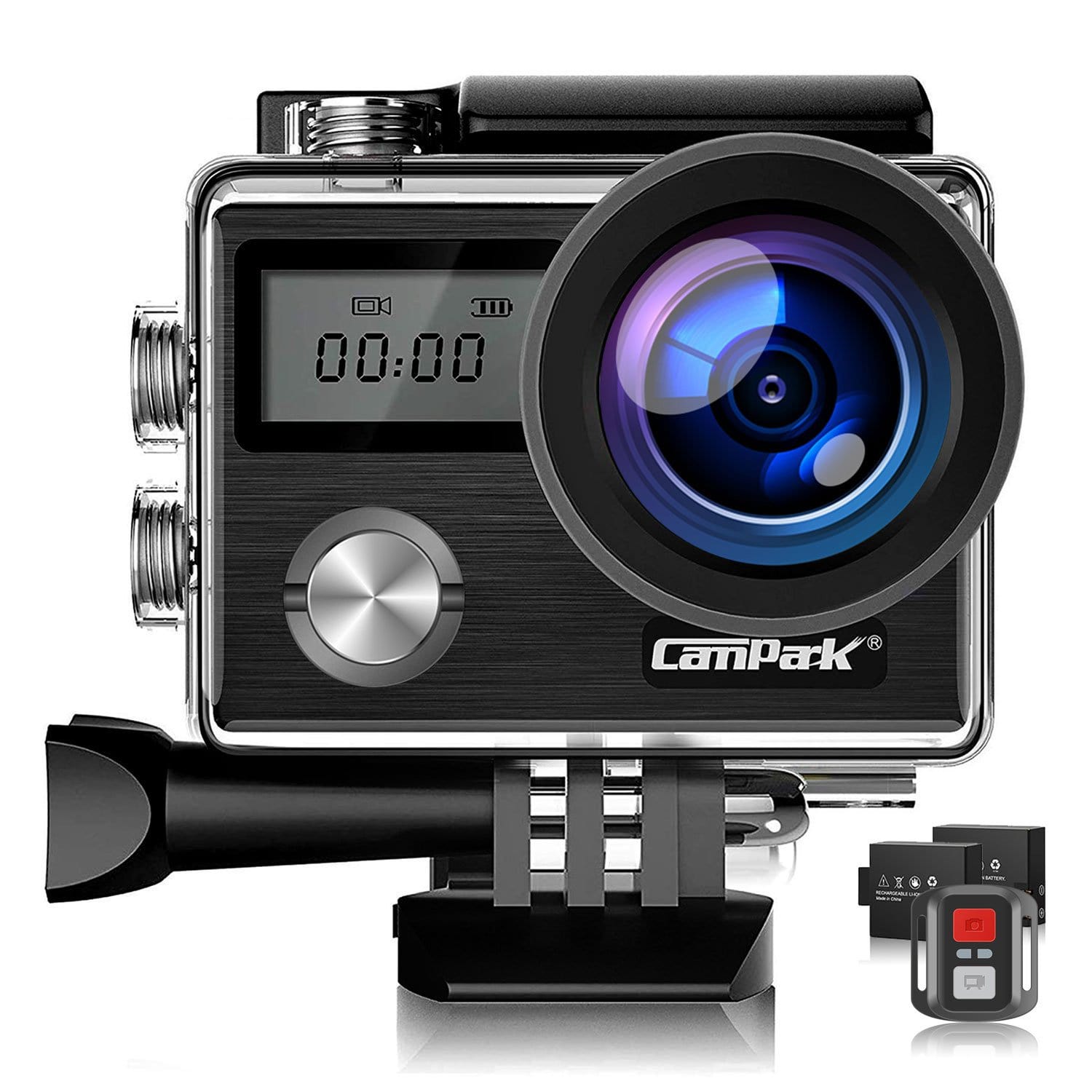 Action Camera 4K30fps with 64G SD Card,HD Waterproof Camera 131ft  Underwater Cameras 20MP Pre-recording WiFi Camera 170° Remote Control  Sports Cameras