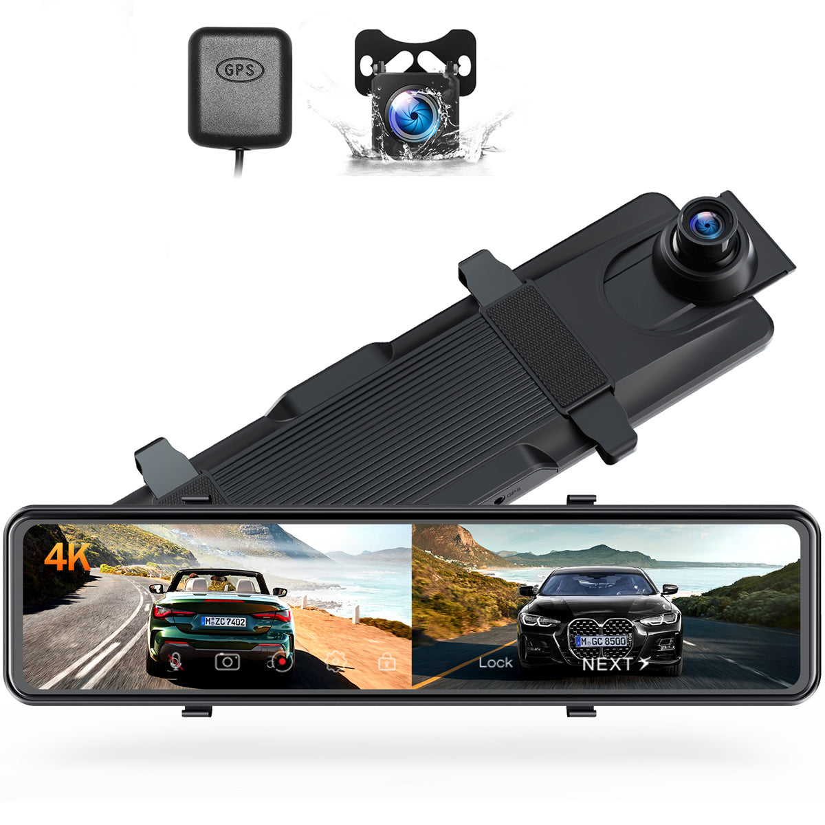 UHD 4K Dash Cam with Built-in WiFi GPS Super Night Vision, TOGUARD Voice  Control Car Camera Front Camera for Car 
